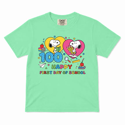 Comfort Colors 100 Days of School Happy Classroom Kid T-Shirt