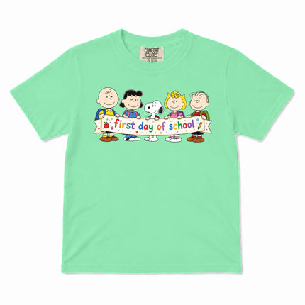 Comfort Colors First Day of School Back To School Friends Kid T-Shirt