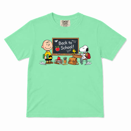 Comfort Colors Back To School Classroom Blackboard First Day Kid T-Shirt