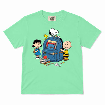 Comfort Colors Back To School Backpack Books Classroom Kid T-Shirt