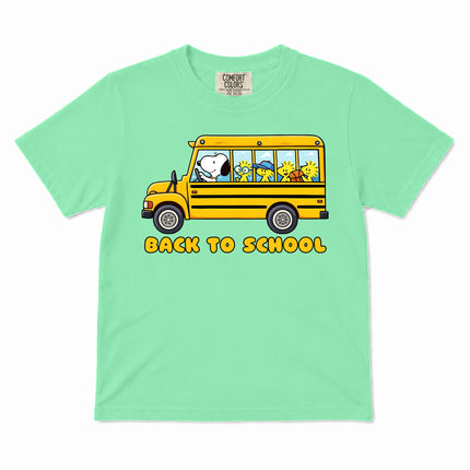 Comfort Colors Back To School School Bus First Day Kid T-Shirt