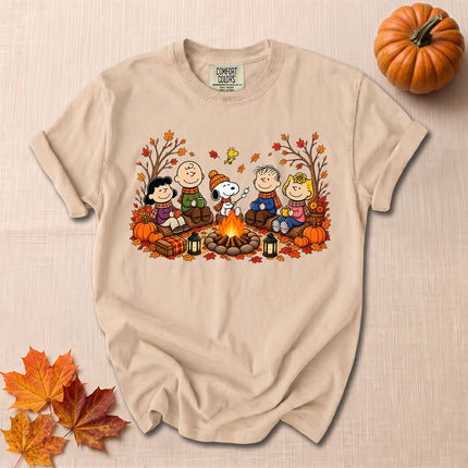Comfort Colors Fall Autumn Campfire Pumpkin Cozy Season T-Shirt