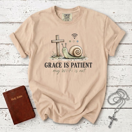 Comfort Colors Grace Is Patient Funny Christian Faith T-Shirt