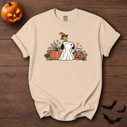 Comfort Colors Cute Ghost Pumpkin Halloween Graphic T-Shirt