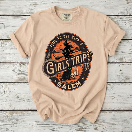 Comfort Colors Salem Girls Trip Wicked 2026 Halloween T-Shirt
