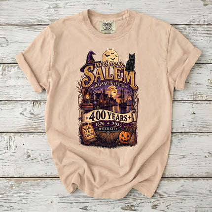 Comfort Colors Salem Witch City 400 Years Massachusetts T-Shirt