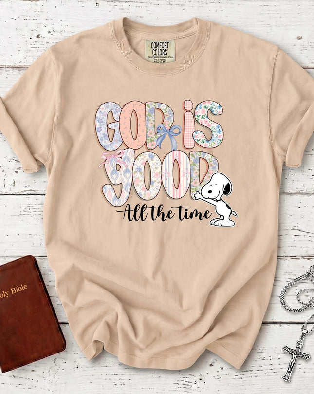 Comfort Colors God Is Good All The Time Snoopy T-Shirt