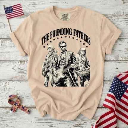 Comfort Colors 250th Anniversary USA The Founding Fathers Rock Band T-Shirt