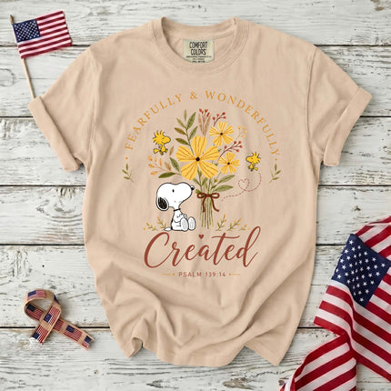 Comfort Colors Fearfully and Wonderfully Created Psalm 139:14 T-Shirt