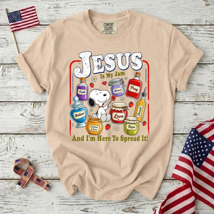 Comfort Colors Jesus Is My Jam Here to Spread It Christian T-Shirt