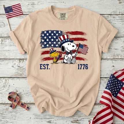 Comfort Colors EST 1776 250th Anniversary USA Uncle Sam Dog T-Shirt