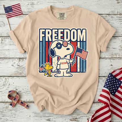 Comfort Colors 250th Anniversary USA Retro Freedom Dog T-Shirt