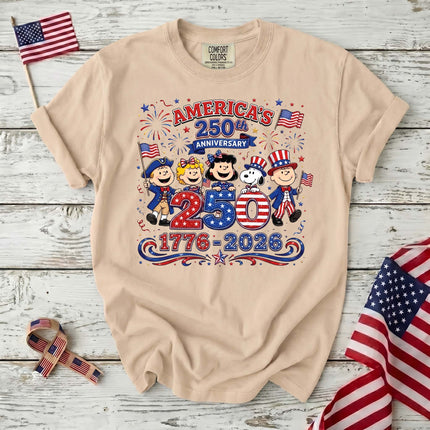Comfort Colors America 250th Anniversary 1776-2026 Patriotic Friends T-Shirt