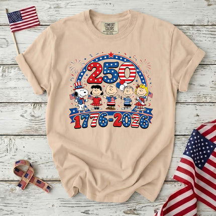 Comfort Colors 1776-2026 250 Years Patriotic Friends Parade T-Shirt