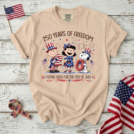 Comfort Colors 250 Years Of Freedom Flying High Patriotic Friends T-Shirt
