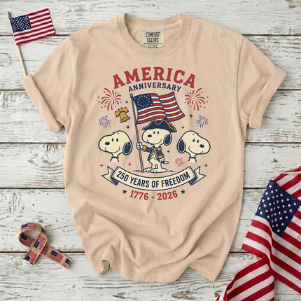 Comfort Colors 250 Years Of Freedom Anniversary T-Shirt