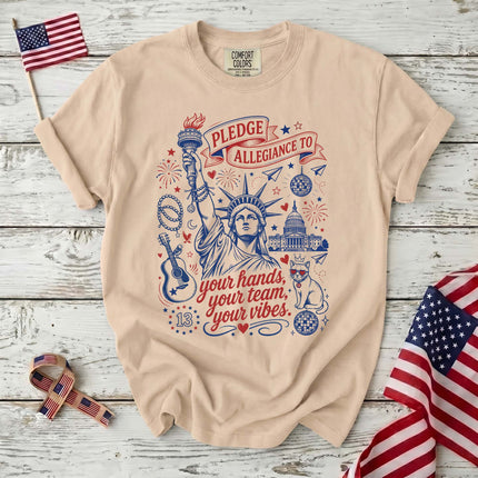 Comfort Colors Liberty of Freedom Patriotic Pledge of Allegiance American T-Shirt