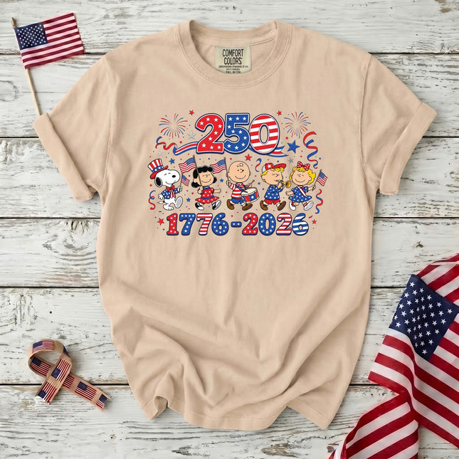 Comfort Colors 250 Years 1776-2026 Patriotic Marching Band T-Shirt
