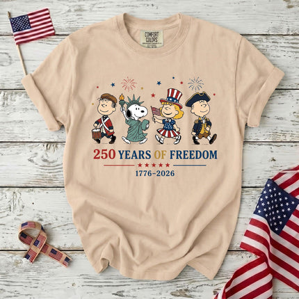 Comfort Colors 250 Years Of Freedom USA Historical Parade Squad T-Shirt