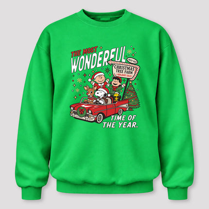 The Most Wonderful Time of the Year Christmas Tree Farm Sweatshirt
