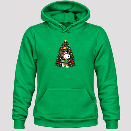 Christmas Tree Reindeer Antlers Festive Gift Hoodie