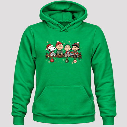 Cozy Christmas Garland Winter Knit Ornaments Hoodie
