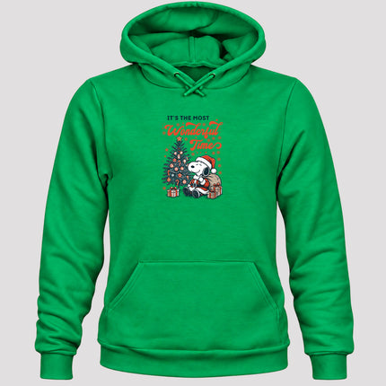 Most Wonderful Time Christmas Tree Holiday Gifts Hoodie