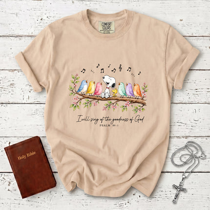 Comfort Colors Christian Psalm 89 1 Goodness of God Songbird Praise T-Shirt
