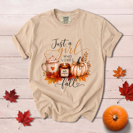Comfort Colors Fall Autumn Pumpkin Spice Coffee Cozy Season T-Shirt