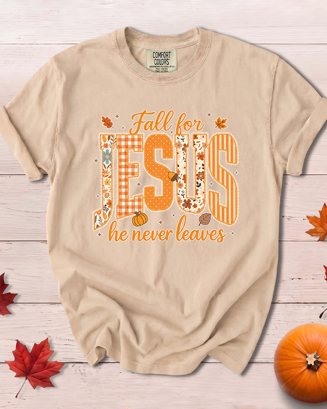 Comfort Colors Christian Fall for Jesus Thanksgiving T-Shirt