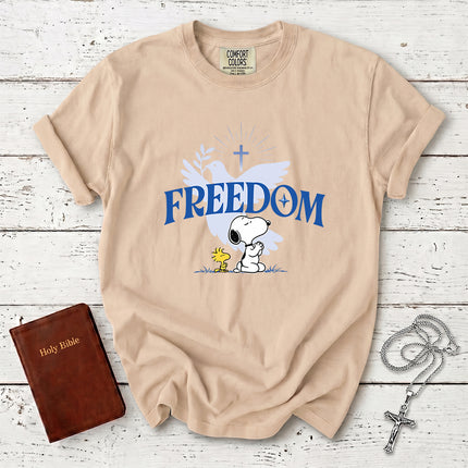 Comfort Colors Freedom Dove Cross Christian T-Shirt