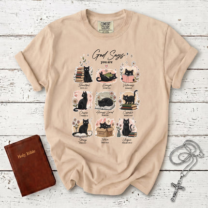 Comfort Colors God Says You Are Bible Verse Christian T-Shirt