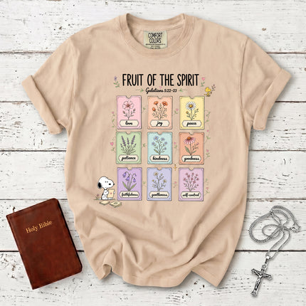 Comfort Colors Fruit of the Spirit Galatians 5 22 Christian Faith T-Shirt