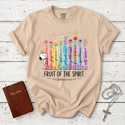 Comfort Colors Fruit of the Spirit Galatians 5:22 Pastel Garden Faith T-Shirt