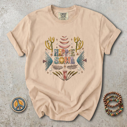 Comfort Colors Hippie Soul Boho Desert Cactus Retro T-Shirt
