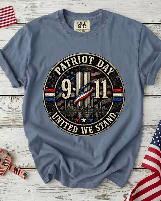 Comfort Colors 25th Anniversary Patriot Day 911 United We Stand T-Shirt