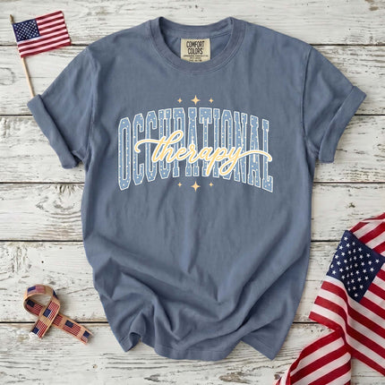 Comfort Colors Occupational Therapy Retro Collegiate Therapist Gift T-Shirt