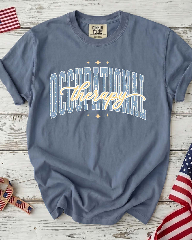 Comfort Colors Occupational Therapy Retro Collegiate Therapist Gift T-Shirt