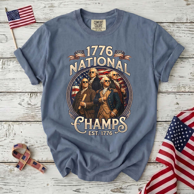 Comfort Colors Founding Father 1776 National Champs American History T-Shirt