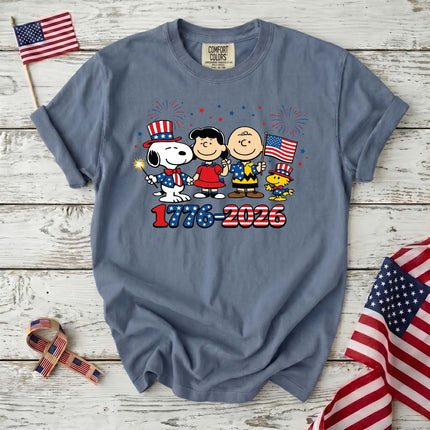 Comfort Colors 1776-2026 Patriotic Squad Fireworks T-Shirt