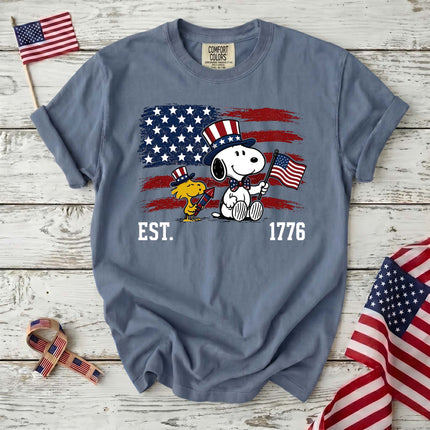 Comfort Colors EST 1776 250th Anniversary USA Uncle Sam Dog T-Shirt