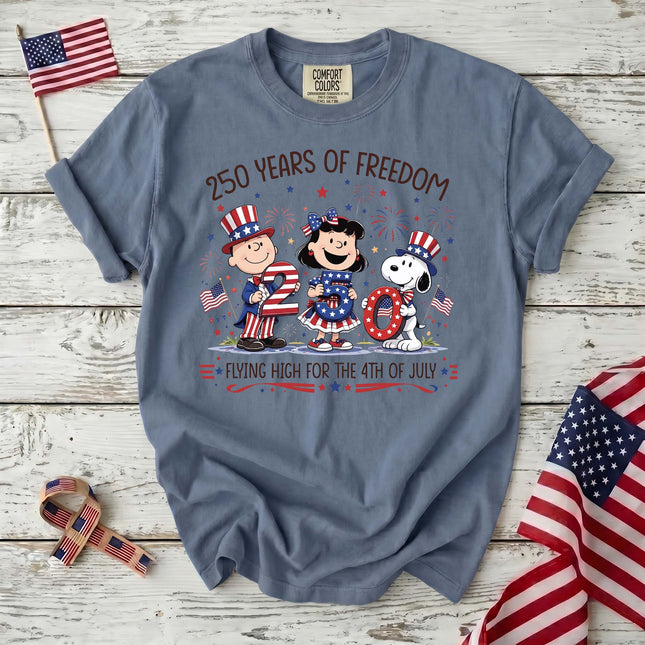 Comfort Colors 250 Years Of Freedom Flying High Patriotic Friends T-Shirt