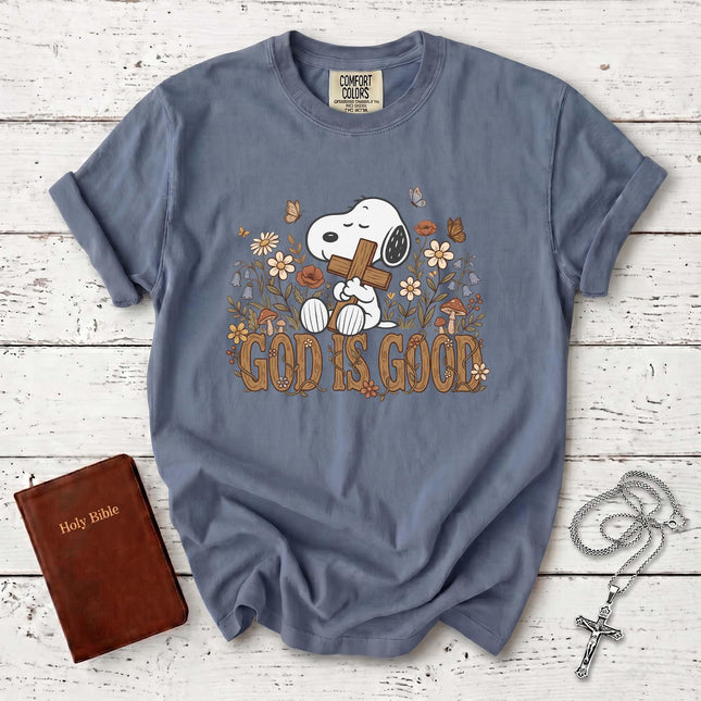 Comfort Colors Minimalist Woodland God Is Good T-Shirt