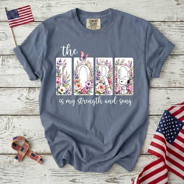 Comfort Colors The Lord Is My Strength And Song Psalm 118:14 Scripture T-Shirt