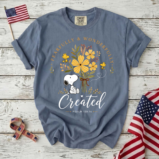 Comfort Colors Fearfully and Wonderfully Created Psalm 139:14 T-Shirt