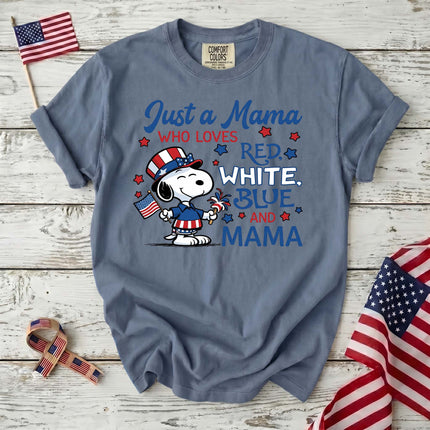 Comfort Colors 250th Anniversary USA Just A Mama T-Shirt