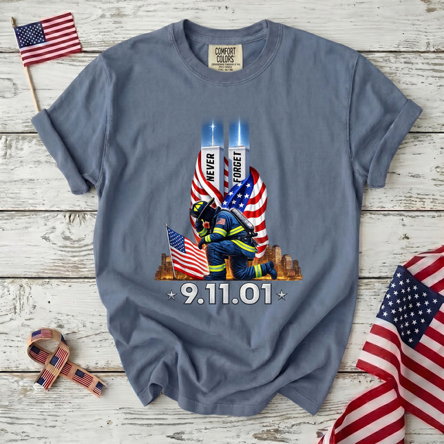 Comfort Colors 25th Anniversary Patriot Day 911 Firefighter Memorial T-Shirt