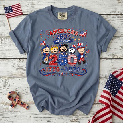 Comfort Colors America 250th Anniversary 1776-2026 Patriotic Friends T-Shirt