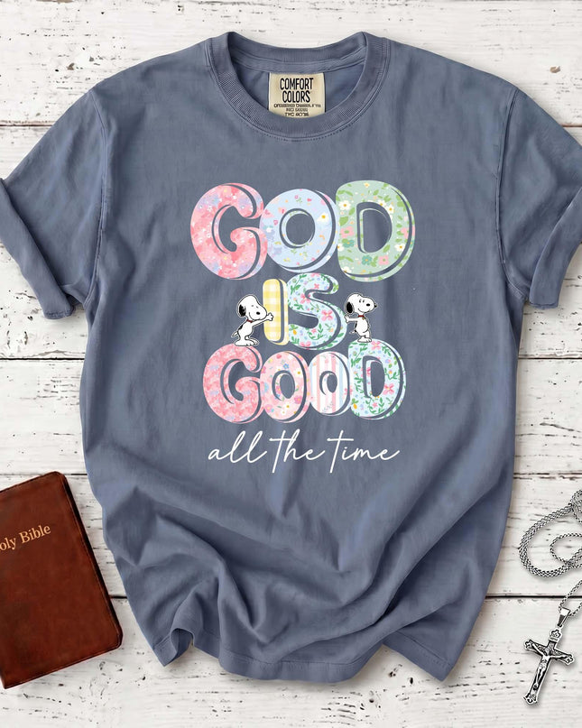 Comfort Colors Floral God Is Good All The Time T-Shirt