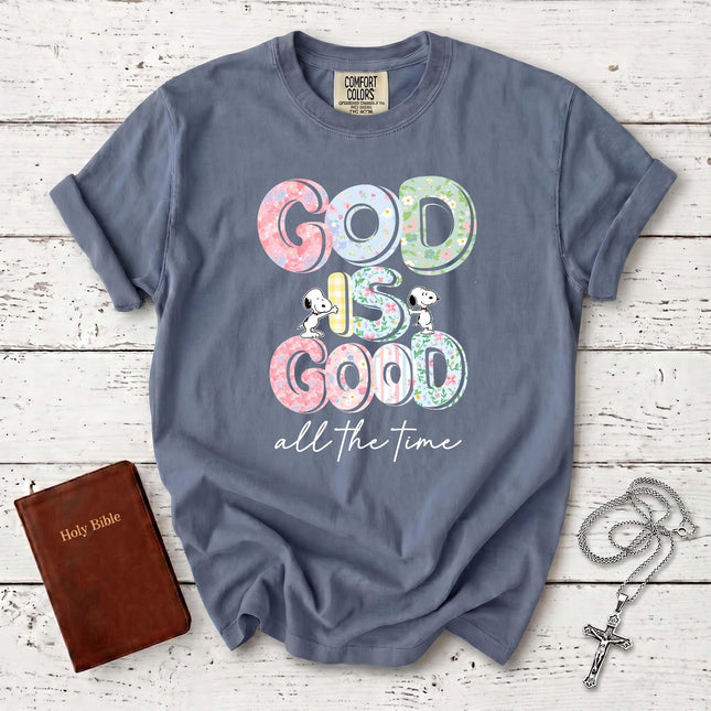 Comfort Colors Floral God Is Good All The Time T-Shirt